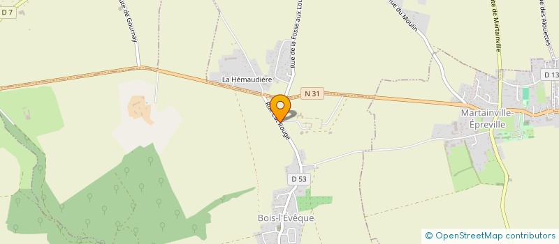 localisation de l'entreprise MONSIEUR HERVE VANDECANDELAERE  BOIS-L'EVEQUE