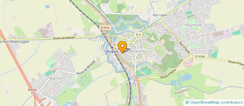 localisation de l'entreprise MONSIEUR HERVE VANHILLE  BERGUES