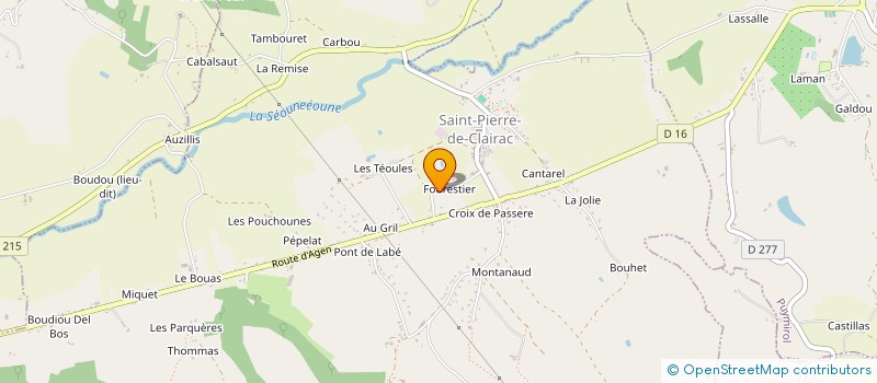 localisation de l'entreprise MONSIEUR HERVE VASSE  SAINT-PIERRE-DE-CLAIRAC