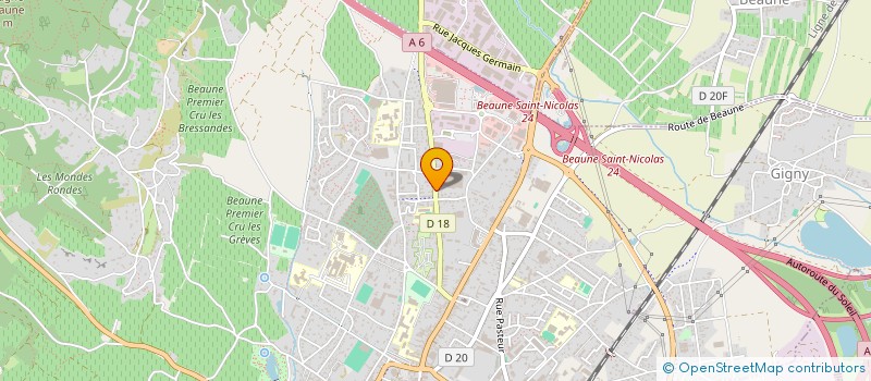 localisation de l'entreprise MONSIEUR HERVE VAUTRIN à BEAUNE