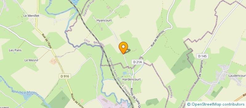 localisation de l'entreprise MONSIEUR HERVE VELU  SAINT-QUENTIN-DES-PRES