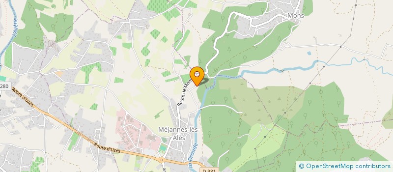 localisation de l'entreprise MONSIEUR HERVE VENTALON  MEJANNES-LES-ALES