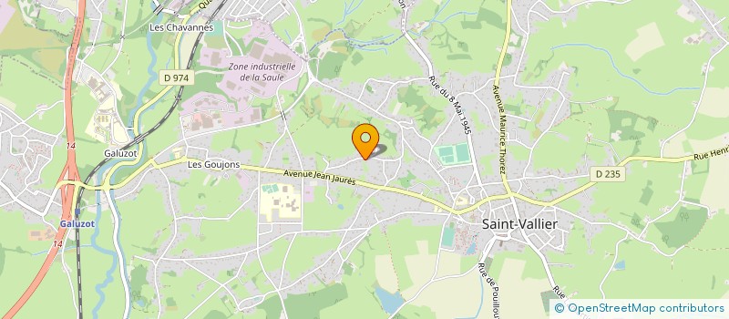 localisation de l'entreprise MONSIEUR HERVE VERCHERE  SAINT-VALLIER