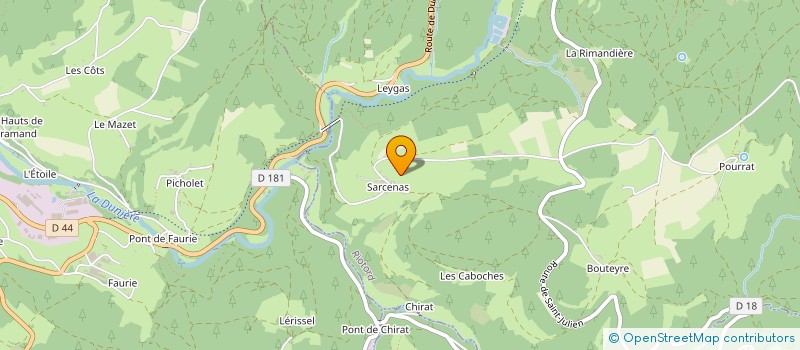 localisation de l'entreprise MONSIEUR HERVE VIAL à RIOTORD