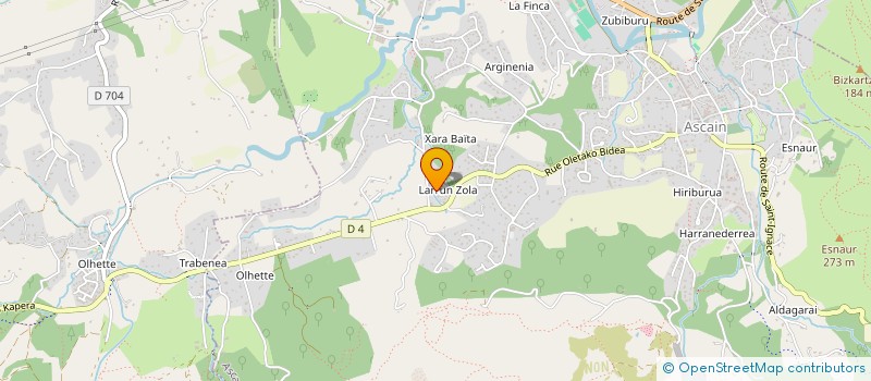 localisation de l'entreprise MONSIEUR HERVE VICENTY  ASCAIN