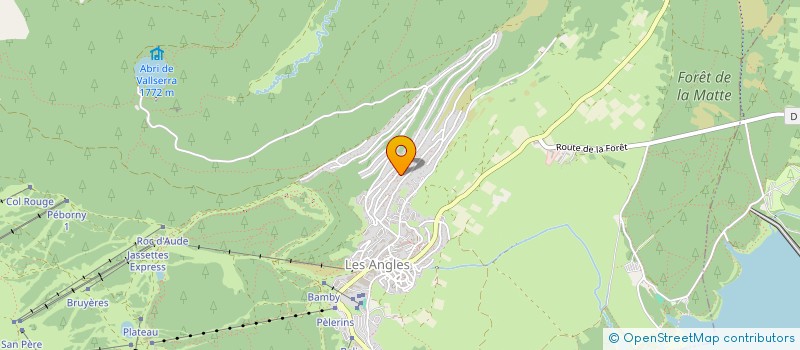 localisation de l'entreprise MONSIEUR HERVE VICINI  LES ANGLES