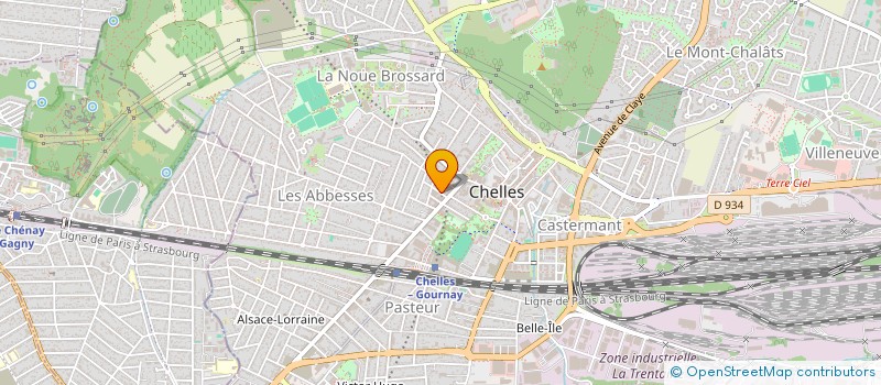 localisation de l'entreprise MONSIEUR HERVE VICTOR GAREAU à CHELLES