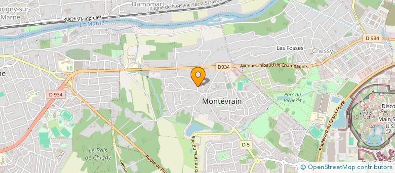 localisation de l'entreprise MONSIEUR HERVE VICTORIN  MONTEVRAIN