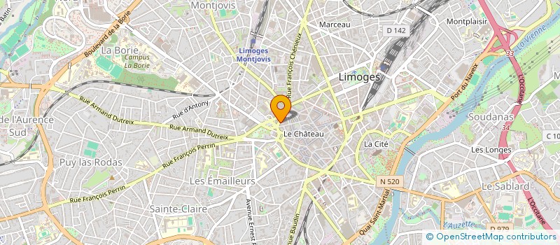 localisation de l'entreprise MONSIEUR HERVE VIDAL à LIMOGES