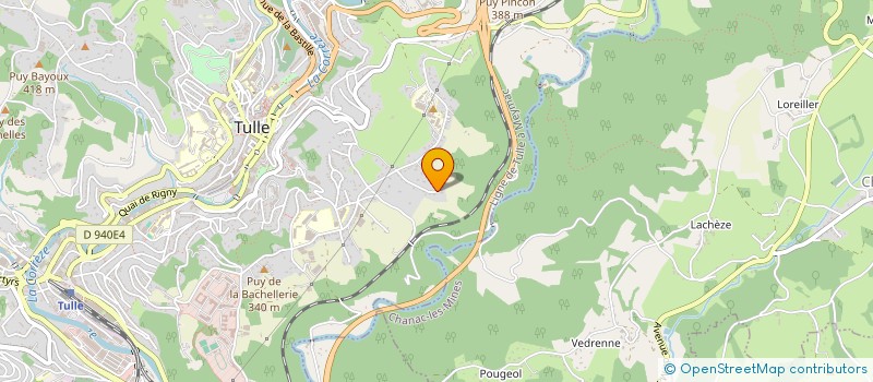 localisation de l'entreprise MONSIEUR HERVE VIDALIE  TULLE