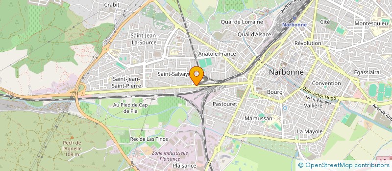 localisation de l'entreprise MONSIEUR HERVE VILAR  NARBONNE