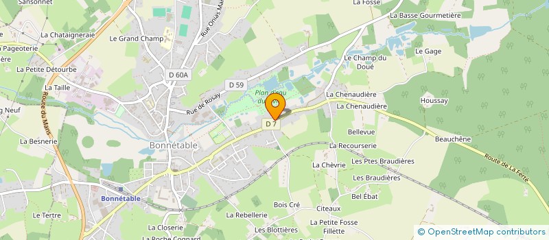 localisation de l'entreprise MONSIEUR HERVE VISAGE  BONNETABLE