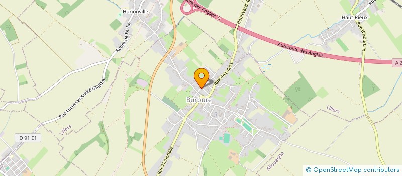 localisation de l'entreprise MONSIEUR HERVE WACOGNE  BURBURE