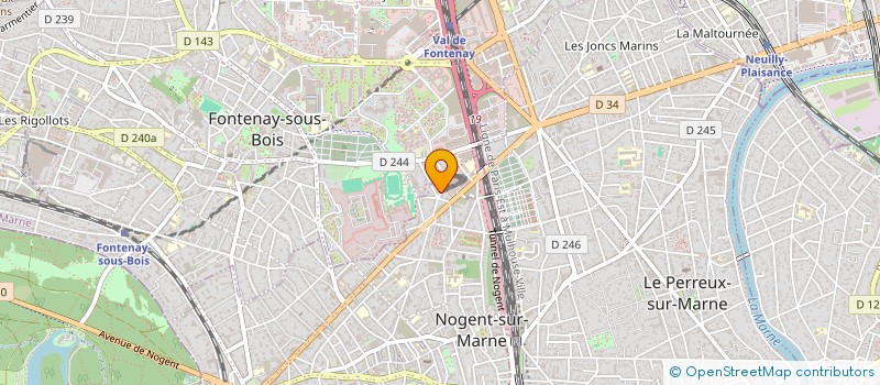 localisation de l'entreprise MONSIEUR HERVYNE BOSSO à NOGENT-SUR-MARNE