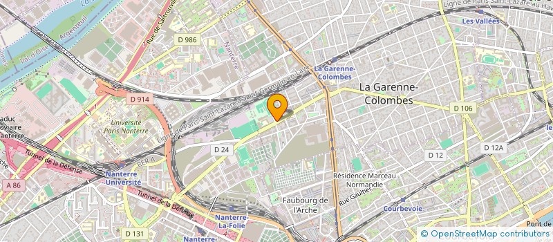 localisation de l'entreprise MONSIEUR HERY RAZAKARIVONY à LA GARENNE-COLOMBES