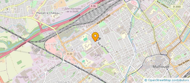 localisation de l'entreprise MONSIEUR HESHAM EZZI  MULHOUSE