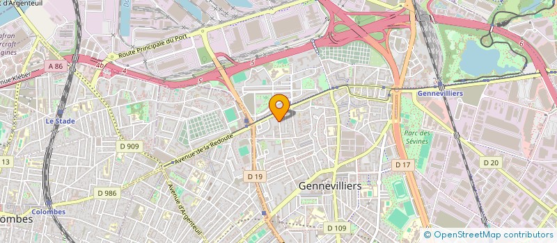 localisation de l'entreprise MONSIEUR HESHAM KECHTA  GENNEVILLIERS