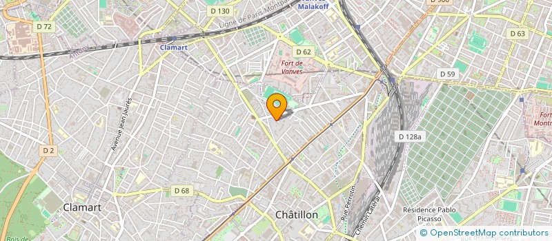 localisation de l'entreprise MONSIEUR HICHAM ABED  CHATILLON