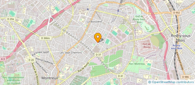 localisation de l'entreprise MONSIEUR HICHAM AOUF à MONTREUIL