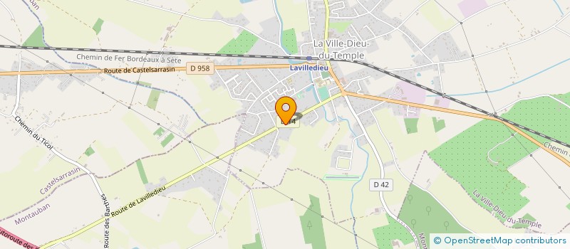 localisation de l'entreprise MONSIEUR HICHAM ARBYA  LA VILLE-DIEU-DU-TEMPLE