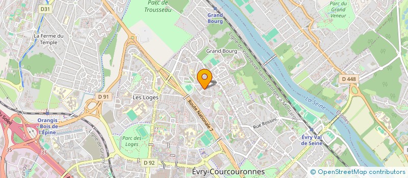 localisation de l'entreprise MONSIEUR HICHAM ASLY à EVRY-COURCOURONNES