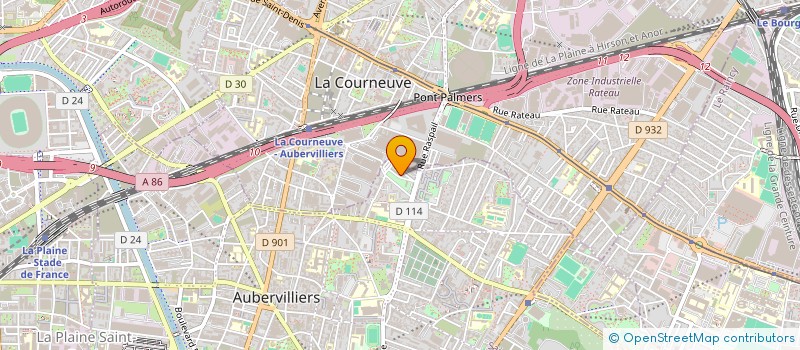 localisation de l'entreprise MONSIEUR HICHAM BARKANE à AUBERVILLIERS