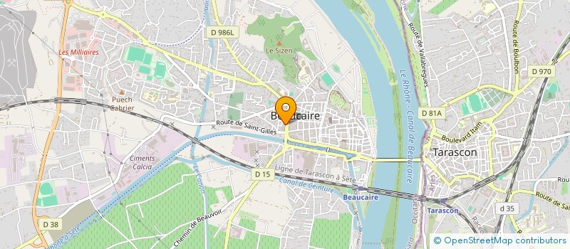 localisation de l'entreprise MONSIEUR HICHAM BARZIZOUI  BEAUCAIRE