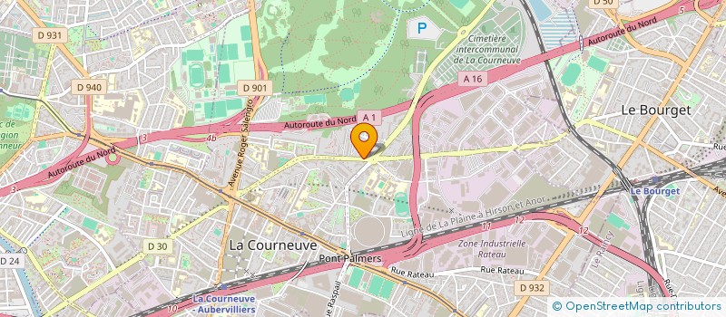 localisation de l'entreprise MONSIEUR HICHAM BELAID à LA COURNEUVE