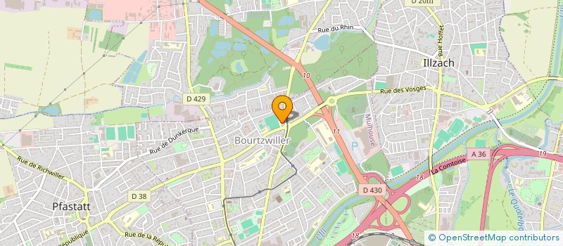 localisation de l'entreprise MONSIEUR HICHAM BELBEGAR  MULHOUSE