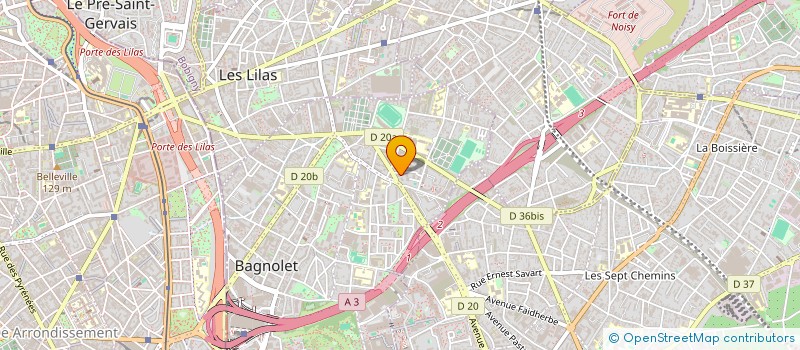 localisation de l'entreprise MONSIEUR HICHAM BELMIR à BAGNOLET