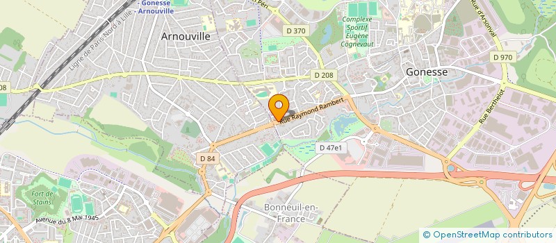 localisation de l'entreprise MONSIEUR HICHAM BELOUADAH à GONESSE