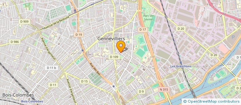 localisation de l'entreprise MONSIEUR HICHAM BENAMARA à GENNEVILLIERS