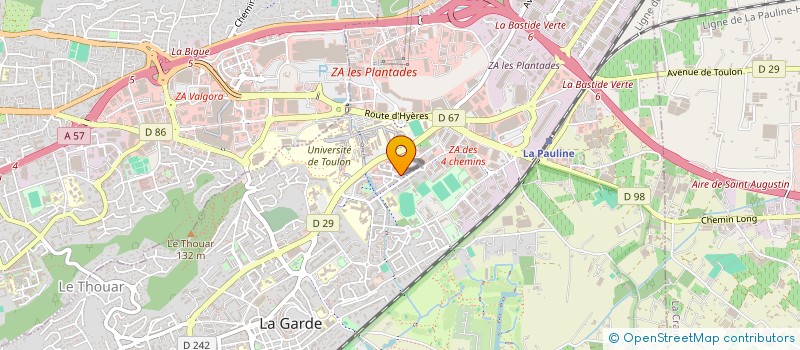 localisation de l'entreprise MONSIEUR HICHAM BHIHI  LA GARDE