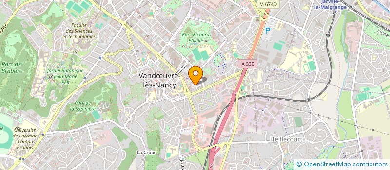 localisation de l'entreprise MONSIEUR HICHAM BIELARDI  VANDUVRE-LES-NANCY