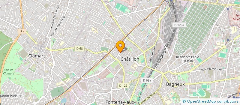 localisation de l'entreprise MONSIEUR HICHAM BOUGHALI à CHATILLON