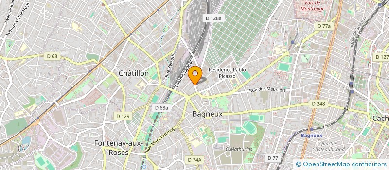 localisation de l'entreprise MONSIEUR HICHAM BOUKHARISS à BAGNEUX