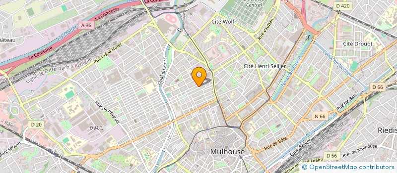 localisation de l'entreprise MONSIEUR HICHAM BOURHIM  MULHOUSE