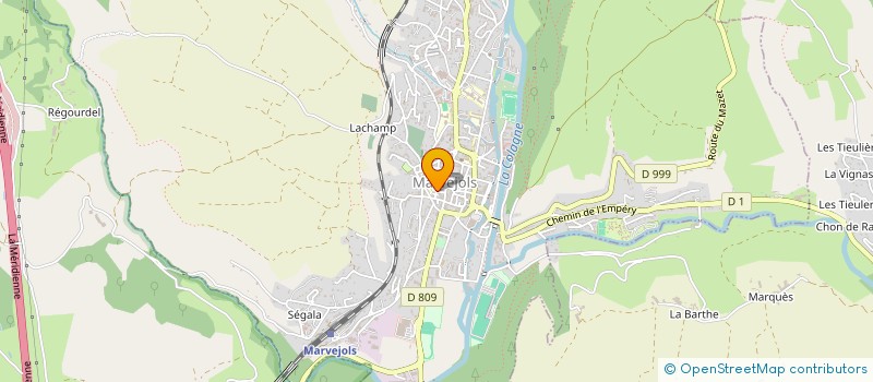 localisation de l'entreprise MONSIEUR HICHAM BOUSDER  MARVEJOLS