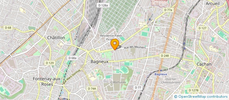 localisation de l'entreprise MONSIEUR HICHAM BOUZAOUT à BAGNEUX