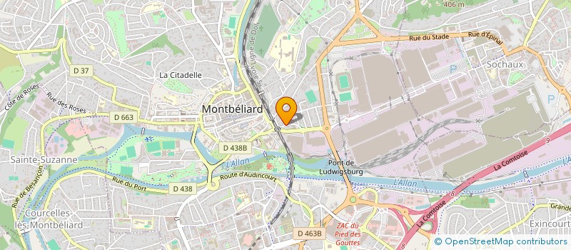 localisation de l'entreprise MONSIEUR HICHAM CHAKIB  MONTBELIARD