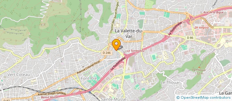 localisation de l'entreprise MONSIEUR HICHAM DAHMANE  TOULON