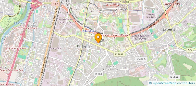 localisation de l'entreprise MONSIEUR HICHAM DJEBALI  ECHIROLLES