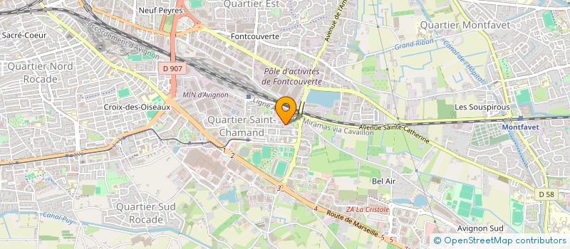 localisation de l'entreprise MONSIEUR HICHAM EL GHMARI  AVIGNON