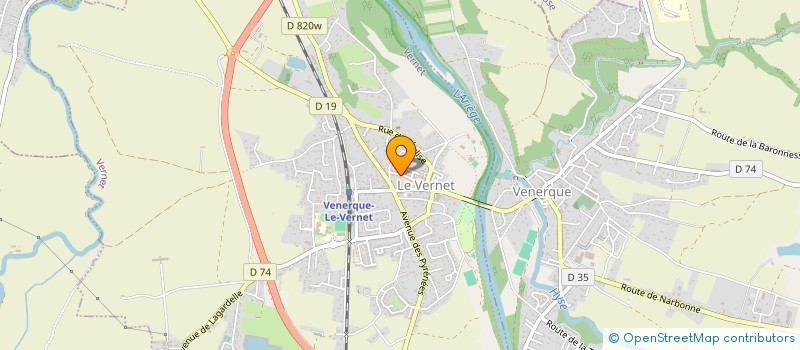 localisation de l'entreprise MONSIEUR HICHAM EL HANNAOUI  VERNET