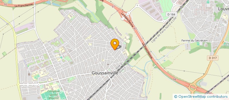 localisation de l'entreprise MONSIEUR HICHAM EL OUASTI  GOUSSAINVILLE