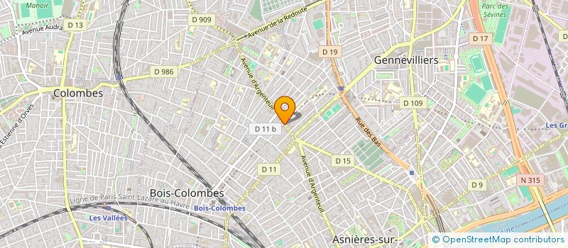 localisation de l'entreprise MONSIEUR HICHAM ELAWAM à BOIS-COLOMBES