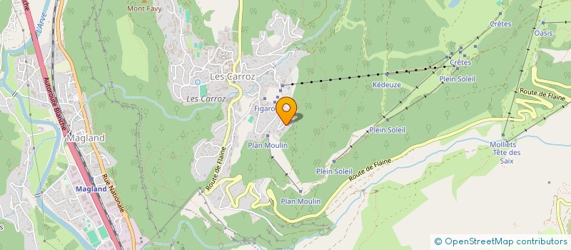 localisation de l'entreprise MONSIEUR HICHAM FAOUZI  ARACHES-LA-FRASSE