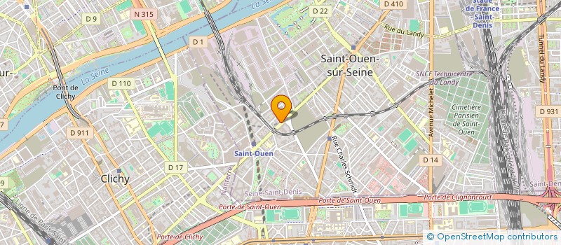 localisation de l'entreprise MONSIEUR HICHAM GHAMRANE à SAINT-OUEN-SUR-SEINE