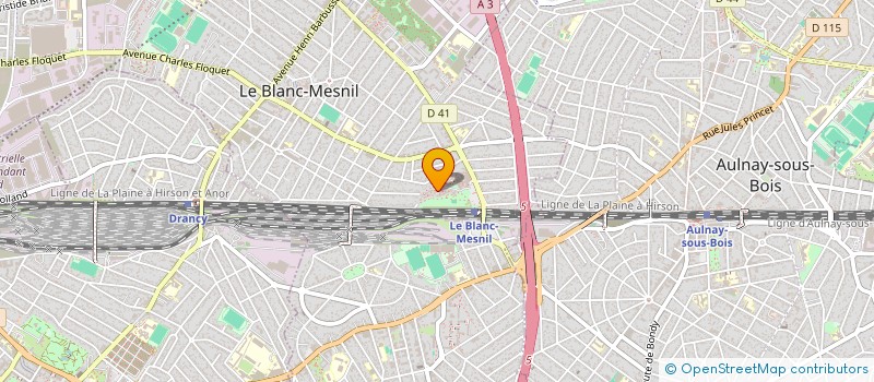 localisation de l'entreprise MONSIEUR HICHAM GHANEM  LE BLANC-MESNIL