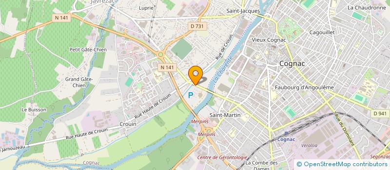localisation de l'entreprise MONSIEUR HICHAM HAMEUR à COGNAC